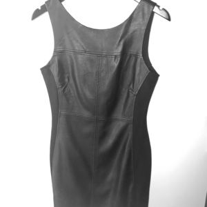 SOLD Black leather dress